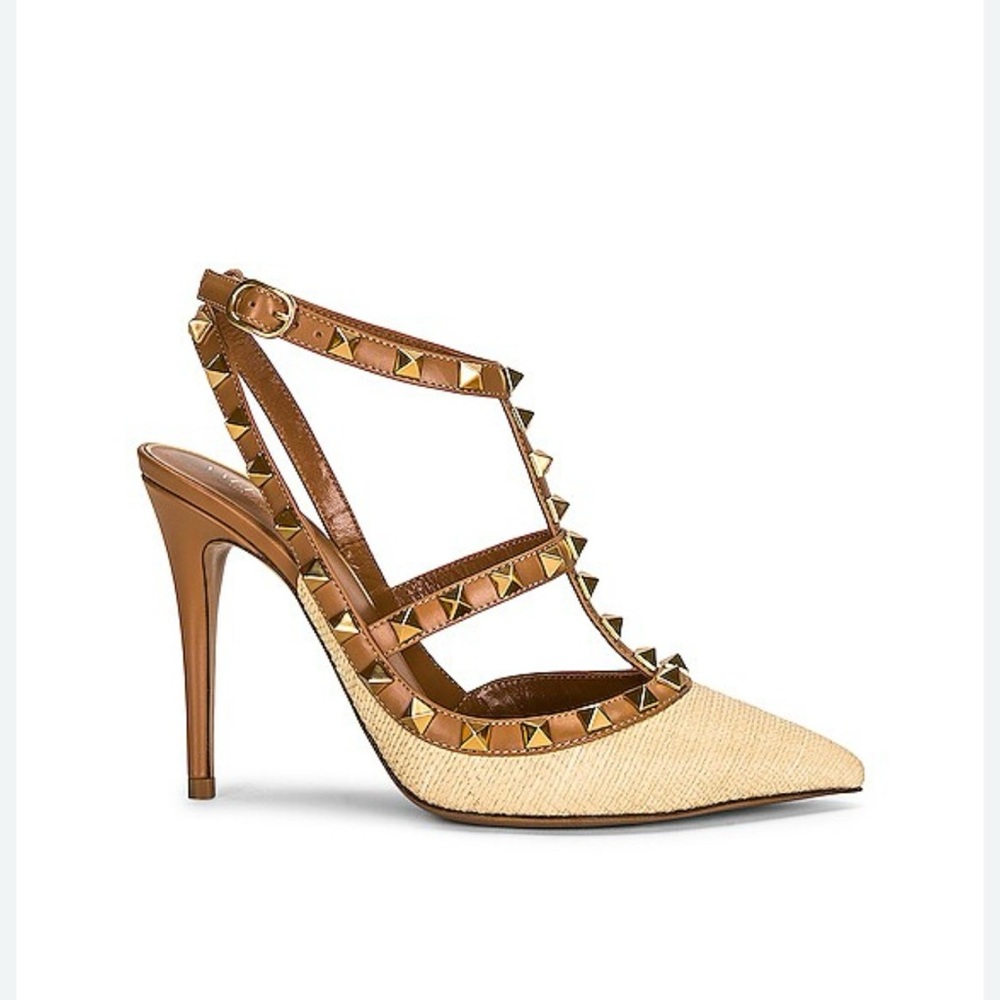 VALENTINO GARAVANI Raffia Pumps